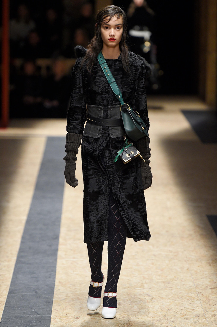 FOR EDITORIAL USE ONLY. Prada Milan Ready to Wear. Autumn/Winter 2016. ALTERNATIVE IMAGES AVAILABLE ON REQUEST.